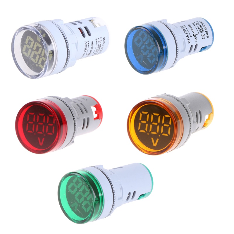 Bt โวลต์มิเตอร์ดิจิทัล AC หน้าจอ LED วัดแรงดันไฟฟ้า AC 60-500V 110v 220v