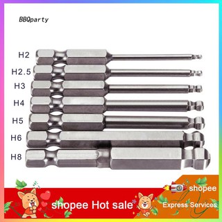 Azx_ 7 mm H 2 / 2 . 5 / 3 / 4 / 8 Hex Shank หัวแม่เหล็กไขควง