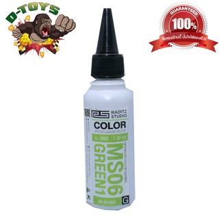 สีโมเดล กันดั้ม MS06 Green1 ขนาด 60 ml สำหรับ Airbrush