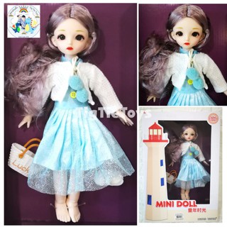 ตุ๊กตา​หน้าสวยMini Dollแขนขาขยับได้ตุ๊กตาสูง29ซม.