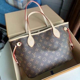 กระเป๋าสะพายหนัง หลุย neverfull PM Size 28cm