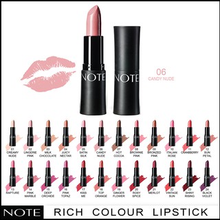 NOTE COSMETICS ULTRA RICH COLOR LIPSTICK 06 CANDY NUDE