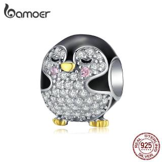 BAMOER Fashion Charm 925 Silver Fit Original Bracelet Penguin