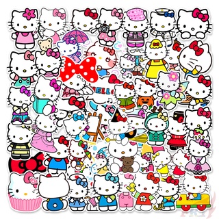 สติกเกอร์ DIY ลายการ์ตูนอะนิเมะ Hello Kitty Series 04 Sanrio แฟชั่น 50 ชิ้นต่อเซต