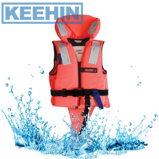 -เสื้อชูชีพ แบบมีคอ นกหวีด แถบ ISO 12402-4 สำหรับผู้ใหญ่, &gt;90kg &gt;100N -Lifejacket ISO 12402-4 Adult, &gt;90kg &gt;100N