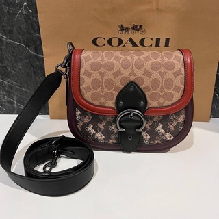 กระเป๋า COACH BEAT SADDLE BAG WITH HORSE AND CARRIAGE PRINT(COACH C0745)