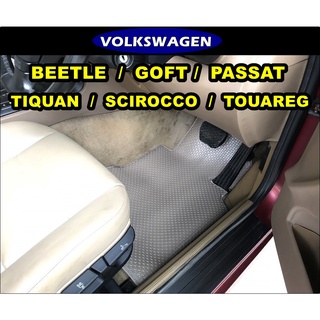 พรมรถยนต์ VOLKSWAGEN BEETLE / GOFT / PASSAT / TIQUAN / SCIROCCO / TOUAREG พรมกระดุมเม็ดเล็กpvc เข้ารูป ตรงรุ่นรถ