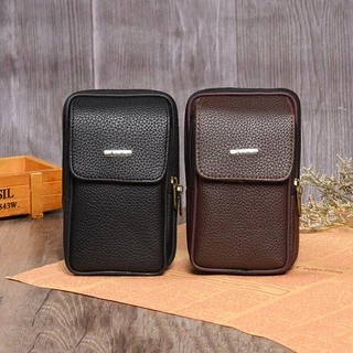 Osier1 กระเป๋าคาดเอว หนัง PU ใบเล็ก ใส่โทรศัพท์ได้ เหมาะกับการเดินทาง สําหรับผู้ชาย และผู้หญิง