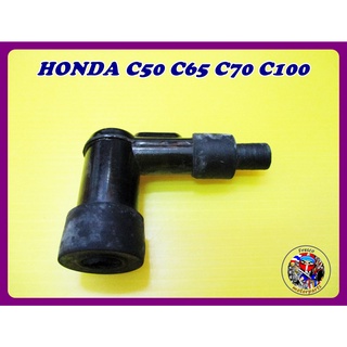 ปลั๊กหัวเทียน  สีดำ  -  HONDA C50 C65 C70 C100 Spark Plug Black