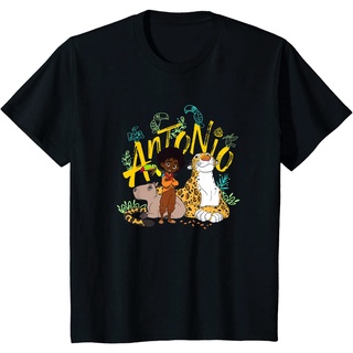 เสื้อยืดลําลอง พิมพ์ลาย Disney Encanto Antonio with Animal Friends คุณภาพสูง สไตล์เกาหลี สําหรับผู้ชายS-5XL