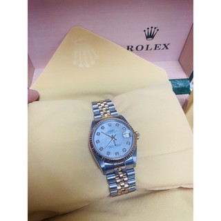 rolex แท้100% 31mm หน้ามุกแท้ หลักเพชร สายจูบิลี่