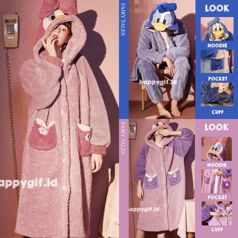 Donald DAISY DASTER ONESIE SLEEP WEAR KIGURUMI PAJAMA COSTUME