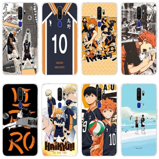 OPPO a9 a5 2020 a31 2020 a3s a5s a71 a1k a37 Case TPU Soft Silicon Protecitve Shell Phone casing Cover Anime Haikyuu hinata Attacks