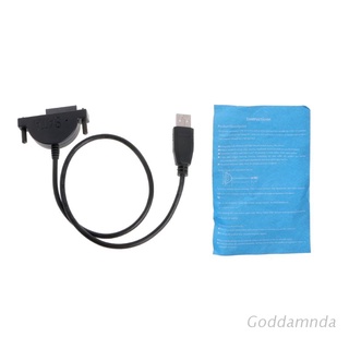 GODD  External USB To SATA 13Pin(7+6) Laptop DVD CD ROM Optical Drive Adapter Cable