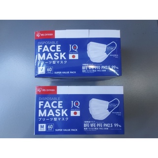 หน้ากากอนามัย ไซส์ M  IRIS OHYAMA Disposable Face Mask Size M 60pcs