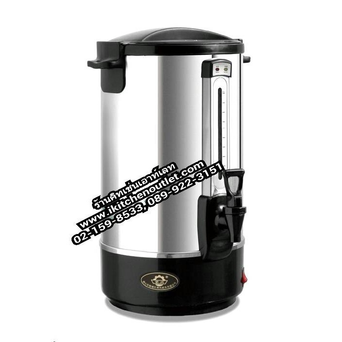 ถังต้มน้ำร้อนไฟฟ้า ถังสแตนเลส 2 ชั้น ขนาด 35 ลิตร ยี่ห้อ Fry King
