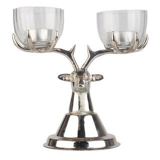 Other home accessories DECORATE DEER ELK TWO BOWL SILVER HLS Home decoration Home &amp; Furniture อุปกรณ์ตกแต่งบ้านอื่นๆ ของ