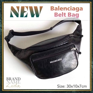 [สอบถามก่อนกดซื้อ]​ แท้​ 💯 New Balenciaga​ Belt​ Bag​ สีดำ​ อปก.ถุงผ้า​ การ์ด