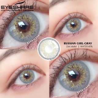 Eyeshare คอนแทคเลนส์สี Russia Girl Series เลนส์สีฟ้า Iris Graded Lens สําหรับแต่งตา แต่งหน้า ใช้ได้ทุกปี