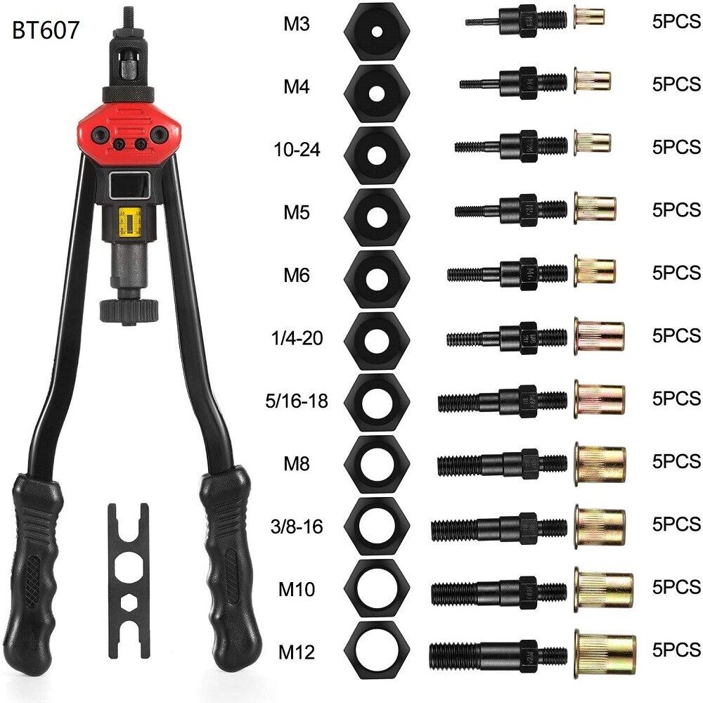 bt607-16-inch-manual-rivet-nut-tool-professional-rivet-nut-sleeve-kit