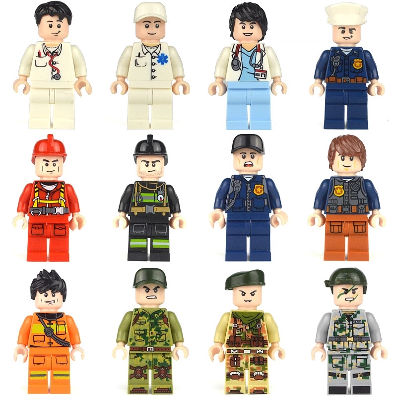 1000 สไตล์ ทหาร ตัวต่อ ตุ๊กตา ของเล่น ขนาดเล็ก อนุภาค ขนาดเล็ก การ์ตูน นินจา ตํารวจ ฟิกเกอร์ ขนาดเล็ก ฟิกเกอร์ Moc อิฐ ของเล่น พร้อมฐาน thumbnail 7