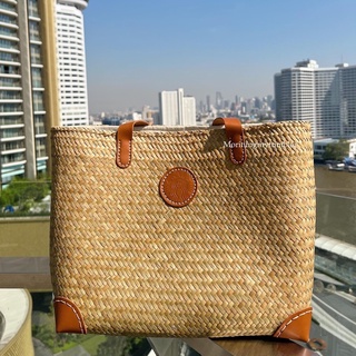 (พร้อมส่ง) Natural Lepironia Tote กระเป๋ากระจูด