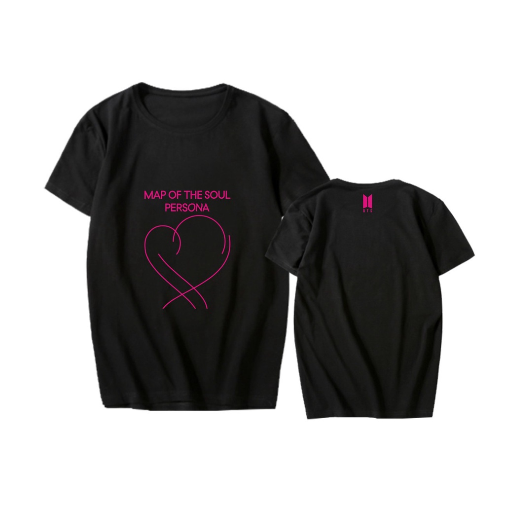 BTS BTS อัลบั้ม MAPOFTHESOULPERSONA ควรสนับสนุนเสื้อยืดแขนสั้นแบบเดียวกัน