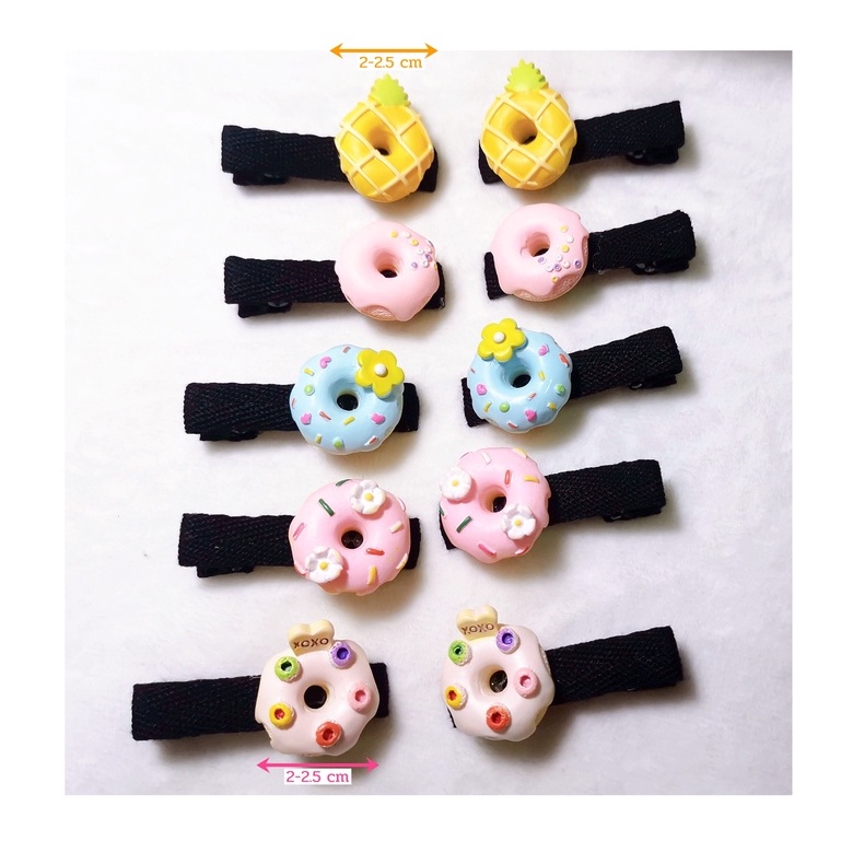 Hair Clips & Hair Pins 15 บาท ️ กิ๊บติดผม [เรซิ่น] กิ๊บติดผมโดนัท (1ชิ้น)  ️ Fashion Accessories