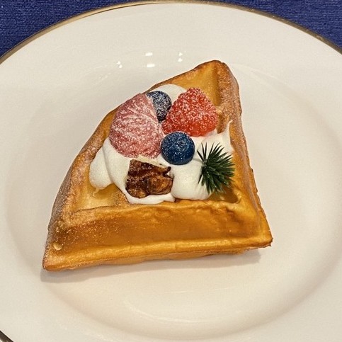 โมเดล ครัวซอง วาฟเฟิลปลอม Waffle Mock up สำหรับถ่ายรูปเป็นพร๊อพ มีกลิ่นหอม ราคา ถูกที่สุด ดีลบีเคเค แกลเลอรีภาพที่ 6