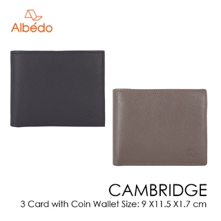 [Albedo] CAMBRIDGE 3 CARD WITH COIN WALLET กระเป๋าสตางค์/กระเป๋าเงิน/กระเป๋าใส่บัตร รุ่น CAMBRIDGE-CB02699/CB02679