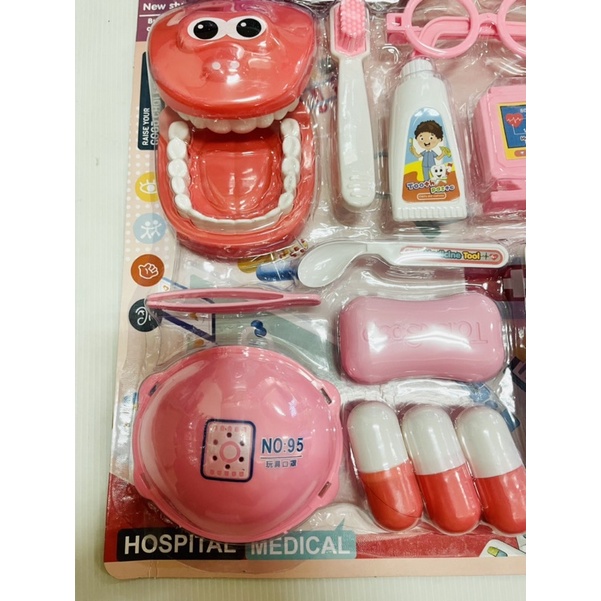 หมอฟันแผงของเล่น สีฟ้า สีส้มคละส่ง สำหรับเด็ก สมมุติบทบาท ราคา ถูกที่สุด ดีลบีเคเค แกลเลอรีภาพที่ 7