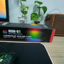 reviewแผ่นรองเมาส์มีไฟ RGB Gaming Mousepads แผ่นรองเม้าส์สำหรับเล่นเกมส์ 80cm 30cm mouse pad with lights 7colors comment 2