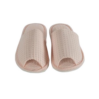 [พร้อมส่ง] HomeDoDee รองเท้าสลิปเปอร์ WAFFLE WAFFLE สีชมพู รองเท้าสลิปเปอร์ รองเท้าในบ้าน Slipper