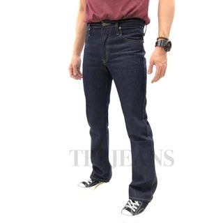 Bootcut DarkBlue Denim กางเกงยีนส์ขาม้าชาย ทรงสวย งานตัดเย็บอย่างดี ป้ายหนังแท้ Size 28-38
