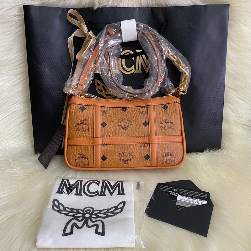 New Mcm Delmy visetos shoulder mini