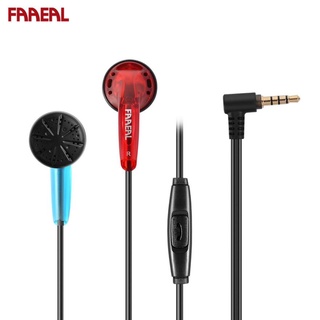 FAAEAL Iris Ancestor Earbuds 32 ohm In Ear Flat Head Earbuds HiFi Super Bass Earphone 3.5mm Wired For Xiaomi Smartphones PC