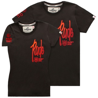 rudedog T-shirt เสื้อยืด รุ่น R&amp;D (ผู้ชาย) แฟชั่น คอกลม ลายสกรีน ผ้าฝ้าย cotton ฟอกนุ่ม ไซส์ S M L XL