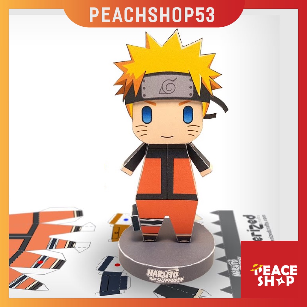กระดาษอนิเมะโมเดล Chibi Naruto Uzumaki - Naruto Shippuden OS3