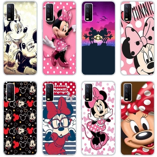 Vivo y85 v9 pro v11 pro v17 pro y12s y20s y20 y17 Case TPU Soft Silicon Protecitve Shell Phone casing Cover Mickey Minnie Mouse