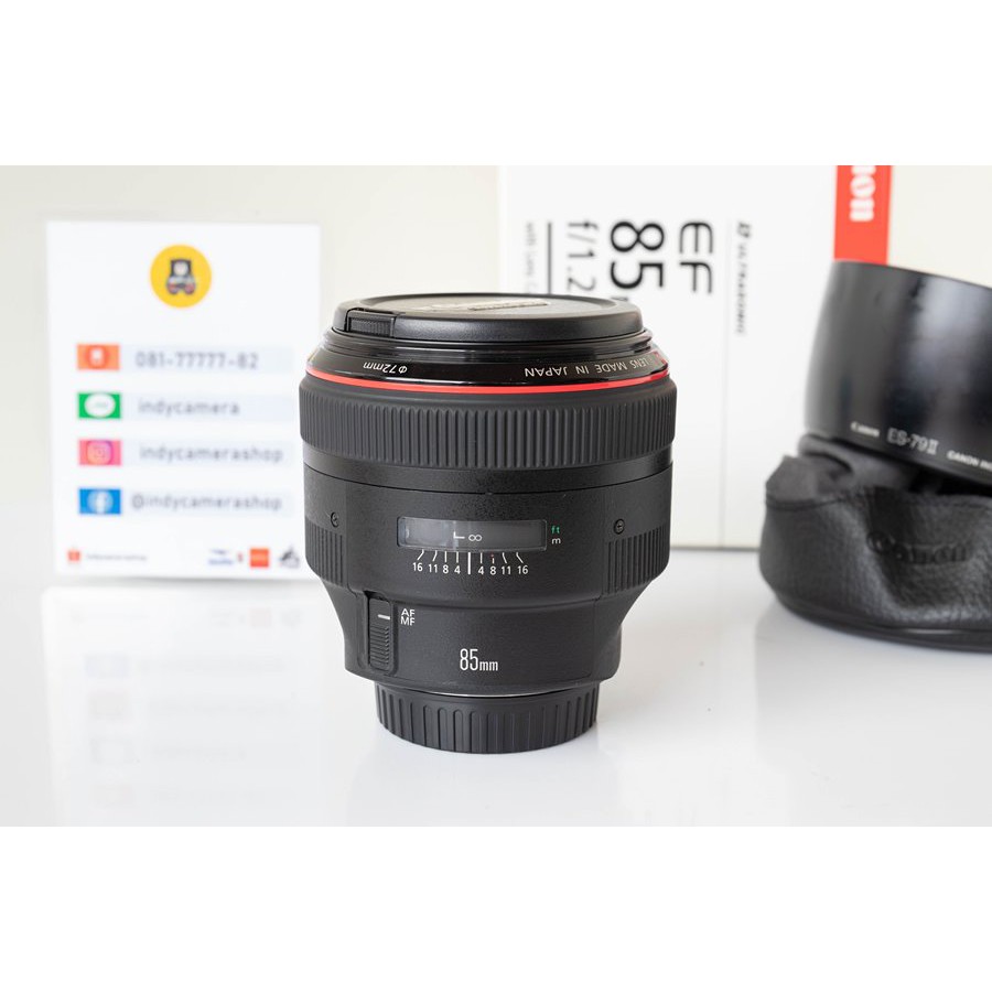 Canon EF 85mm f/1.2L II USM เลนส์ศูนย์ สภาพสวย indycamera ThaiPick