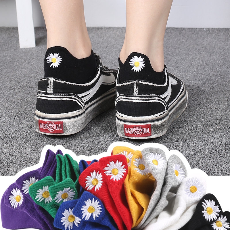 Women Korean Ankle Socks Girls Cotton School White Female Casual Short Socks