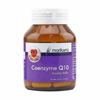 Morikami Coenzyme Q10 500 mg. โคเอนไซม์ คิวเท็น 500 มก. บรรจุ 30 แคปซูล