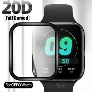 Oppo Watch 20D ขอบโค้ง ฟิล์มป้องกัน สําหรับ OPPO Watch Smartwatch ป้องกันรอยขีดข่วน ป้องกันหน้าจอ นิ่ม (ไม่ใช่กระจก)