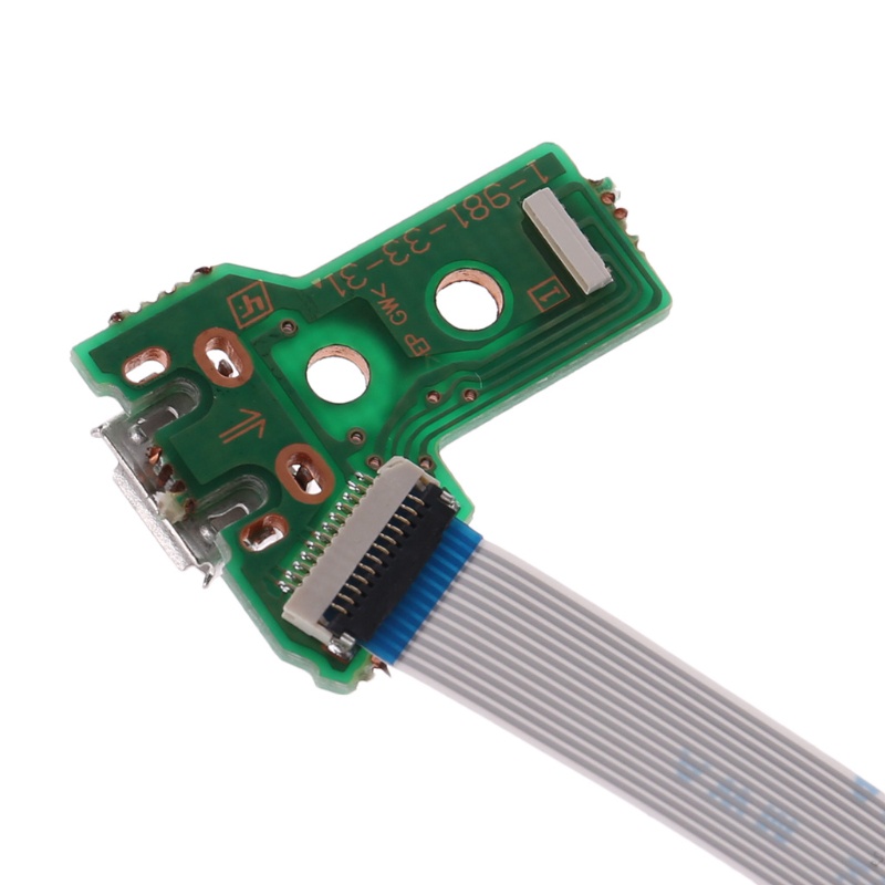 【3C】บอร์ดพอร์ตชาร์จ Usb แบบเปลี่ยน สําหรับคอนโทรลเลอร์ Jds-040 Ps4 พร้อมสายแพ 12Pin
