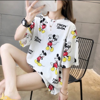 พร้อมส่ง 📌เสื้อ Oversize ลายมิกกี้เม้า (Mickey mouse) ใส่แล้วชิคๆ คูลๆ