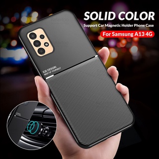 For Samsung Galaxy A13 4G Case Car Magnetic Holder Phone Cover For SamsungA13 A 13 SM-A135F 6.6" 2022 Silicone Shockproof Fundas