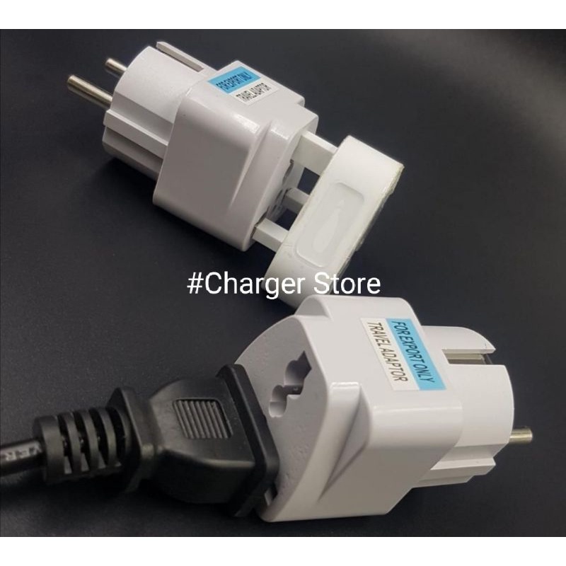 3 in 1 Over Plug อะแดปเตอร์แปลง 3 ถึง 2 Universal Over Plug Multi EU KR Plug