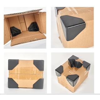 พลาสติกกันกระแทกมุมกล่อง ขนาด 50*50*50 มิลลิเมตร ขนาดมาตรฐาน แข็งแรงทนทาน Plastic protector corner 50*50*50 มม 100 ชิ้น