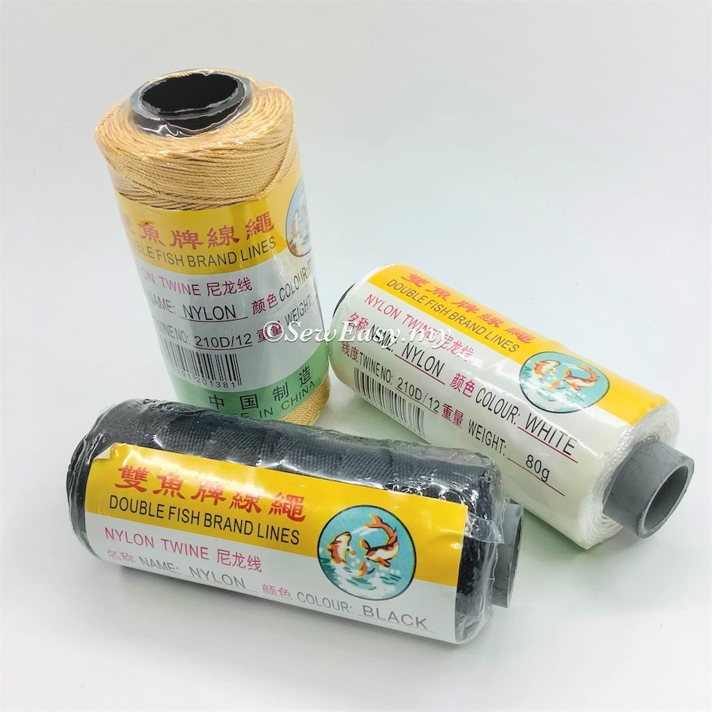 210D/6, 210D/9 & 210D/12 80g Benang Jahit Tapak Kasut / ด้ายเย็บผ้า Twine ไนลอน
