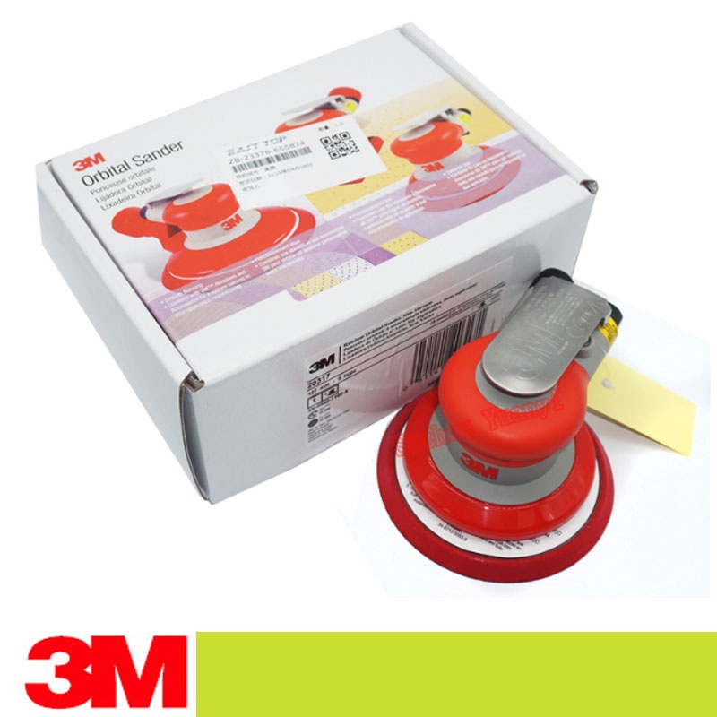 3M 20317 สุ่ม Orbital Sander Air Sander 5 "สุ่ม Orbital Air Sander ใหม่